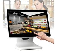 COAKUE Caisse enregistreuse Tactile Intelligente Tout-en-Un, système de Point de Vente pour Petites Entreprises, écran Tactile multipoint, processeur N2930, 4 Go de RAM, SSD de 64 Go, Windows 10