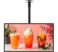 COAKUE Caisson Lumineux LED pour Restaurant, café ou Salon de thé, Panneau d'affichage Lumineux 3D à Cadre Fin, Menu électronique, enseigne pour Magasin de Boissons 50 * 100cm-Horizontal