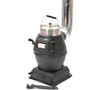 COAKUE Cheminée Portable en Fonte multicombustible, poêle à Bois d'intérieur avec vitre, pour la Cuisine intérieure et extérieure, Le Camping, Les barbecues et l'utilisation sur terrasse. Small