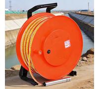 COAKUE Jauge de Niveau d'eau souterraine, indicateur de Niveau d'eau de puits, avec sonde en Acier Inoxydable de 0,59 Pouce et Ruban en Acier, avec Signal sonore et voltmètre (avec Pile) 30m(98ft)