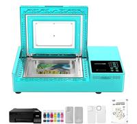 COAKUE Machine de Transfert Thermique pour Coques de téléphone Portable, imprimante à Sublimation Thermique Rapide 180 °C, Presse à Chaud 3D par Sublimation avec 20 Coques WithPrinter-100PCS