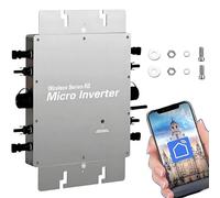 COAKUE Onduleur Solaire Micro MPPT 300 W/350 W/600 W/700 W/800 W/1200 W/1400 W/1600 W, convertisseur onduleur étanche pour raccordement au réseau, avec système de Surveillance Mobile WiFi 800W