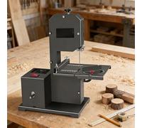 COAKUE Scie à Ruban d'établi à Monter soi-même, Coupe en Angle de 0 à 45°, Profondeur de Coupe maximale de 70 mm, Profondeur de Gorge de 90 mm, pour la découpe du Bois, des arcs et de la Mousse