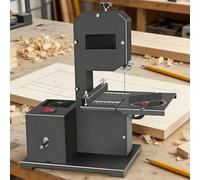 COAKUE Scie à Ruban d'établi à Monter soi-même, Coupes de 70 mm de Profondeur dans Le Bois et l'acrylique, Profondeur de Coupe de 90 mm, Table de Travail métallique inclinable à 45°