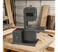 COAKUE Scie à Ruban d'établi à Monter soi-même, Machine à Couper Le Bois de 70 mm (2,75"), 1750 TR/Min, Profondeur de Coupe de 90 mm, avec Table inclinable en métal (0-45°), Comprend 2 Lames de scie.