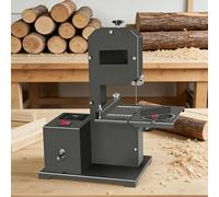 COAKUE Scie à Ruban d'établi pour bricoleurs, Machine Professionnelle, 1750 TR/Min, Profondeur de Coupe de 90 mm, Coupe en Angle de 0 à 45°, Convient pour Le Bois, l'acrylique et la Mousse.