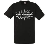 Coal Chamber Logo Black T-Shirt Rock Band Shirt Heavy Metal Tee Black M
