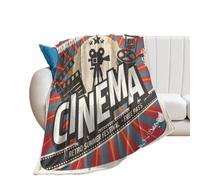 COALHO Jeté de canapé rétro rustique et moelleux - Couverture chaude et moelleuse - Pour cinéma - Production cinématographique - 150 x 200 cm (l x L)