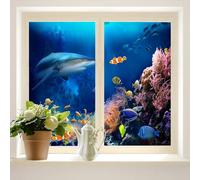COALHO Ocean Shark Lot de 2 films pour fenêtre de maison 45 x 60 cm