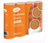 Coaliment Galletas María Dorada, Biscuits Dorés, Pack de 3 x 4 Paquets de 200g, 2.4kg Total, Lot Économique pour Grandes Familles