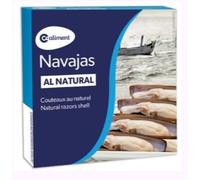 Coaliment Navajas au Naturel, Couteaux Coquillages Espagnols, Pack de 3 Boîtes de 120g, Poids Égoutté 63g, pour Salades