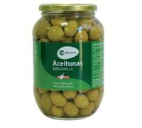 Coaliment - Olives Vertes Dénoyautées (Format Familial) Lot de 3 Grands Bocaux en Verre (Poids Égoutté 400 g par unité) - Tendres et Polyvalentes
