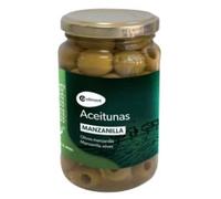 Coaliment - Olives Vertes Manzanilla Dénoyautées Lot de 3 Bocaux en Verre (Poids Égoutté 200 g par unité) - Pratiques, Tendres et Savoureuses