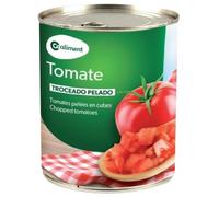Coaliment Tomates Pelées Concassées au Naturel, Pack de 3 Boîtes de 780g, Pour Sauces, Ragouts et Soupes