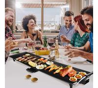 COAST™ Coast Grille électrique - Ensemble Gourmet - Température réglable - 90 x 23 cm - Noir - 1800 W