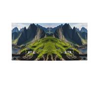 Coast Kauai Mountain Falaise Print Party Decor,Best Banner Drapeaux pour événements, designs innovants pour les fournitures de fête d'anniversaire