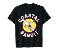 Coastal Bandit Mouette Volant Plage Crème glacée T-Shirt