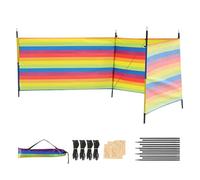 Coastal Breeze Shield - Bloqueur de sable mural, protection de dérivation de flux d'air | Panneau d'isolement pour bord de mer expédition, auvent pare-vent, équipement de parasol, gadget d'extérieur