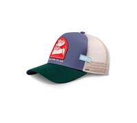Coastal Casquette 'Comes The Sun' beige / bleu foncé / vert foncé / rouge, Taille 55-60