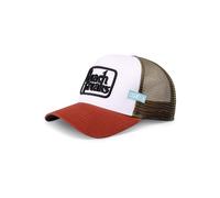 Coastal Casquette 'HFT Beach Freaks' chocolat / rouge foncé / noir / blanc, Taille 55-60