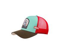 Coastal Casquette 'HFT Pray for Waves' turquoise / brun foncé / rouge / blanc, Taille 55-60