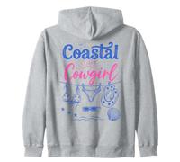 Coastal Cowgirl Bachelorette Summer Cowboy Hat Blue Beach Sweat à Capuche
