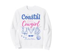 Coastal Cowgirl Bachelorette Summer Cowboy Hat Blue Beach Sweatshirt