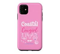 Coastal Cowgirl Summer Bachelorette Cowboy Hat Beach Blue Coque pour iPhone 11