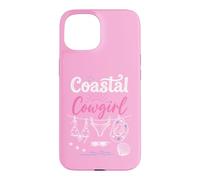 Coastal Cowgirl Summer Bachelorette Cowboy Hat Beach Blue Coque pour iPhone 15