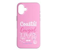 Coastal Cowgirl Summer Bachelorette Cowboy Hat Beach Blue Coque pour iPhone 16 Plus