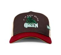 Coastal Hft Camionneur Casquette Facile Vert Mudd / Vin Bonnet Meshkappe Chapeau
