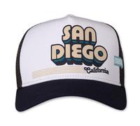 Coastal Hft Camionneur Casquette San Diego Blanc/Bleu Marine Chapeau de Maille