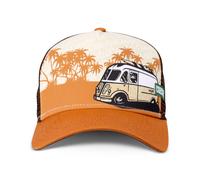 Coastal Hft Camionneur Casquette Surfbubbi Kaki/Rouille Chapeau de Maille Surf