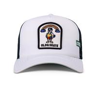 Coastal Hft Camionneur Casquette Vieux & Patins Blanc Bonnet Meshkappe Cappy