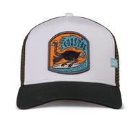 Coastal HFT Casquette Trucker Blanc/Pétrole Basecap Maille Meshcap Plage