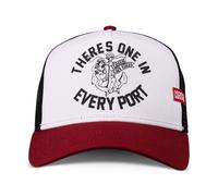 Coastal Hft Chaque Port Écru / Vin / Noir Trucker Mesh Casquette Surf Chapeau