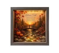 Coastal Lighthouses Sea Glass ShadowBox Night Lights -ShadowBox With Light
