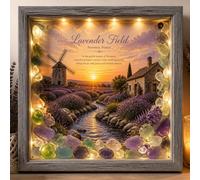 Coastal Lighthouses Sea Glass ShadowBox Night Lights -ShadowBox With Light