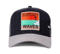 Coastal No Bad Days Trucker Cap No Bad Days Casquette Mesh Noir/Gris Basecap