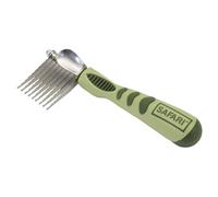 Coastal Pet Safari Peigne démêlant pour chien en acier inoxydable dentelé pour chiens à poils moyens à longs Garde les manteaux lisses et doux Taille unique