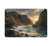 Coastal Rock Formation with Water Tapis 150 x 100 cm, Doux et Antidérapant | Tapis 150 x 100 cm : adapté à une utilisation toute l'année; avec surface douce; pour chambre