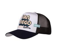 Coastal Hft Camionneur Casquette San Diego Blanc/Bleu Marine Chapeau de Maille