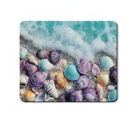 Coastal Shells Tapis de protection supérieure pour lave-linge et sèche-linge Motif plage inspiré de l'océan 50,8 x 61 cm