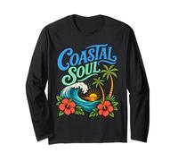 Coastal Soul Ocean Wave Palmiers Tropical Sunset Citation Manche Longue