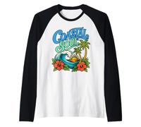Coastal Soul Ocean Wave Palmiers Tropical Sunset Citation Manche Raglan