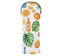 Coastal Summer Couvre-club de golf en cuir de qualité supérieure imperméable avec étiquette numérotée pour conducteur/bois de parcours/conducteur de golf hybride