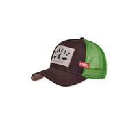 Coastal Trucker Cap Single Fin Brown/Green - One-Size