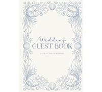 Coastal Wedding Guest Book: Luxury Beach Wedding Guest Book with Blue Toile Oyster & Pearl Design | Elegant Blue & White Keepsake for Destination & Ocean Weddings