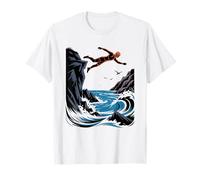Coasteering Falaise Combinaison Néoprène Aventure Côtière T-Shirt