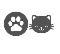 Coasters en métal Forte Isolation Thermique Anti-échelle Mignon Chaton Forme Tasse Tasse Thermos Barres Restaurants lavabos lavages
